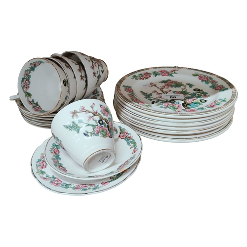 86 - INDIAN TREE PART TEA SETS & PLATES