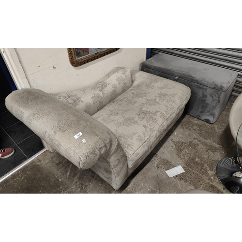 120 - CHAISE LOUNGE & OTTOMAN