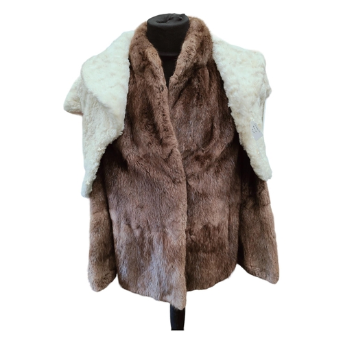 13 - FUR COAT AND FUR WRAP