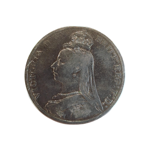 378 - SILVER VICTORIAN CROWN COIN