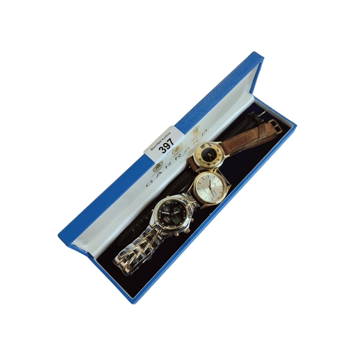 397 - 4 VARIOUS WRIST WATCHES