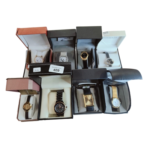 409 - 8 X DESIGNER WATCHES