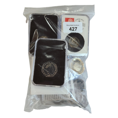 427 - BAG OF COLLECTABLE COINS