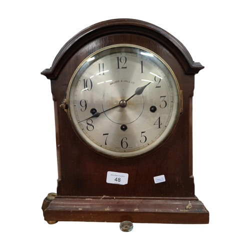 48 - ANTIQUE BRACKET CLOCK