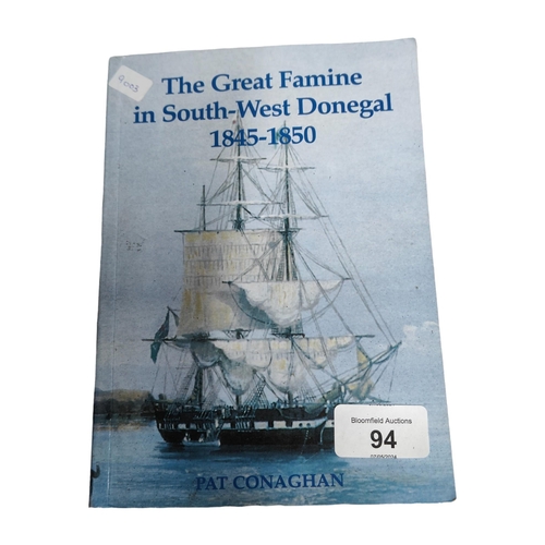 94 - BOOK: GREAT FAMINE IN SOUTH WEST DONEGAl