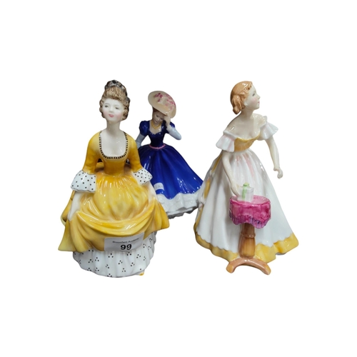 99 - 3 ROYAL DOULTON FIGURES