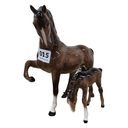 15 - BESWICK HORSE AND FOAL