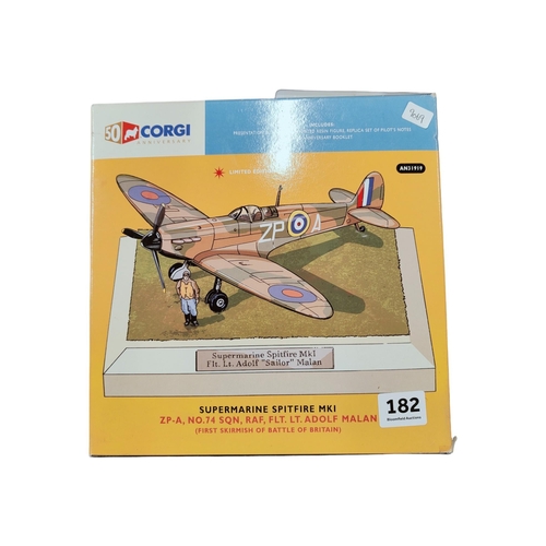 182 - CORGI LIMITED EDITION SUPERMARINE SPITFIRE MK1