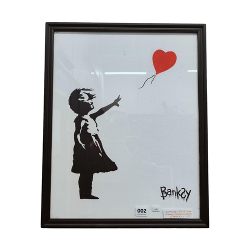 2 - BANKSY - LTD EDITION AND HAND EMBELLISHED