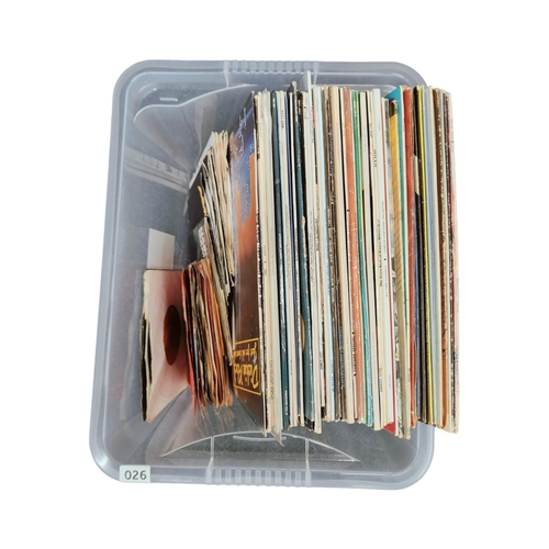 26 - BOX OF LP'S AND SINGLES