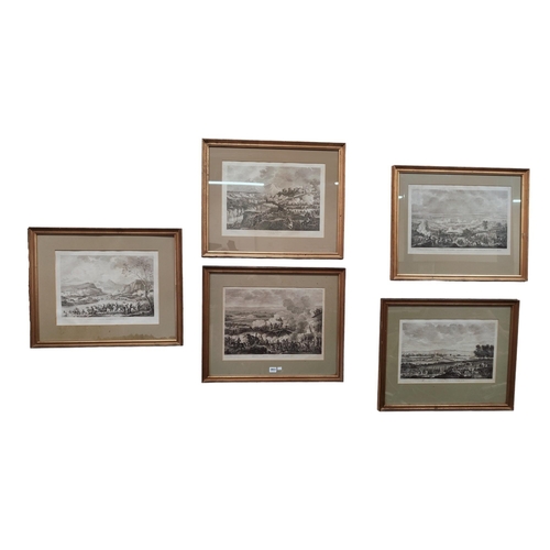 3 - 5 ANTIQUE FRENCH BATTLE PRINTS