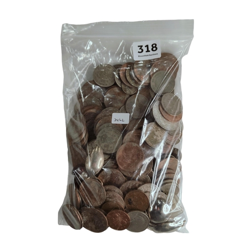 318 - BAG OF COINS