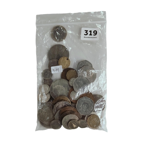 319 - BAG OF MIXED COINS