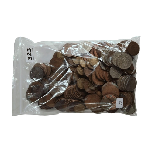 323 - BAG OF COINS