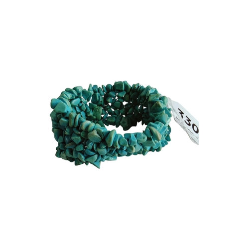 330 - LARGE CHUNKY TURQUOISE BRACELET