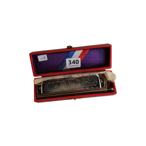 340 - HOHNER HARMONICA IN CASE