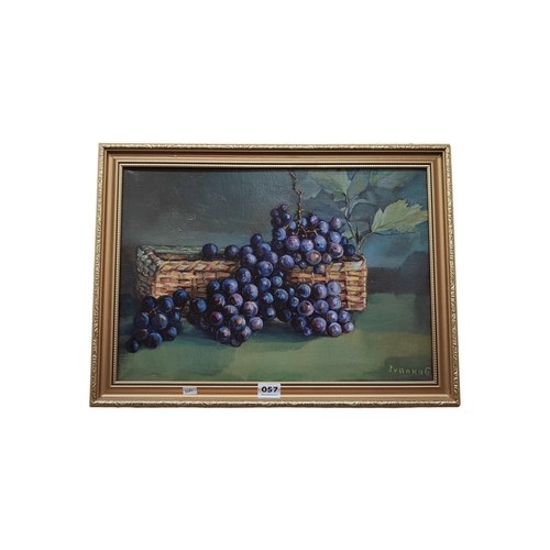 57 - SIGNED OIL ON CANVAS - STILL LIFE