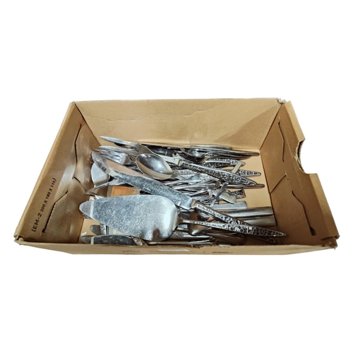 85 - BOX OF VINERS RETRO CUTLERY (MOSAIC AND OTHERS)