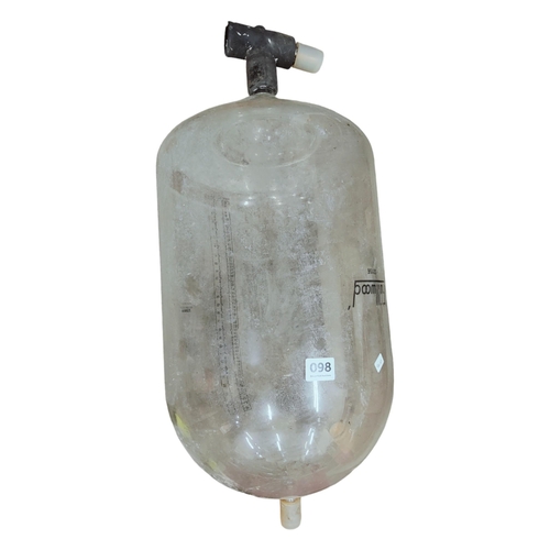 98 - LARGE VINTAGE MILKING PARLOUR GLASS BOTTLE