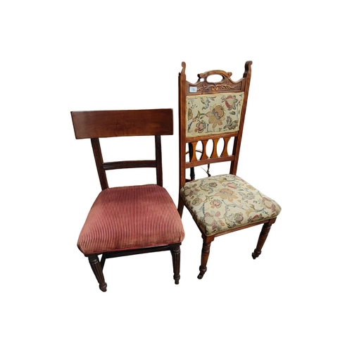 115 - 2 ANTIQUE CHAIRS