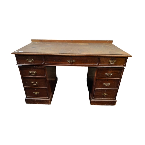 15 - TWIN PEDESTAL DESK