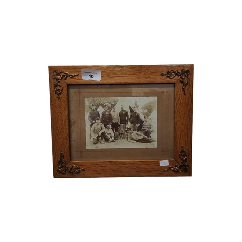 10 - VICTORIAN MILITARY FRAMED PHOTO