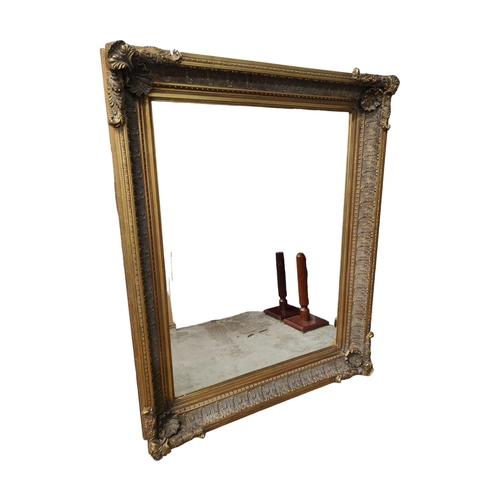 101 - LARGE GILT FRAMED MIRROR 148cm X 117cm