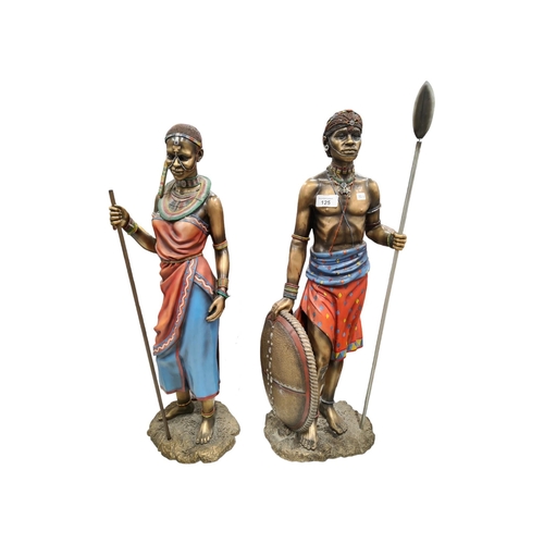 125 - PAIR OF TRIBAL FIGURES