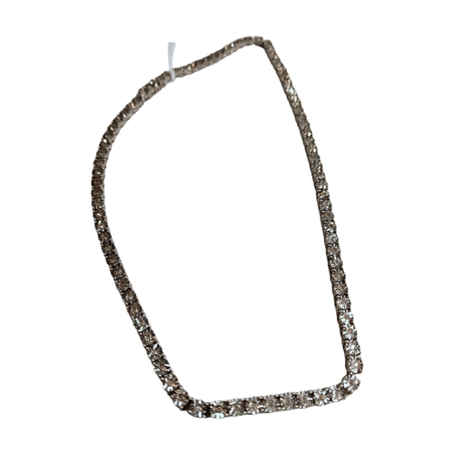 352 - SILVER & DIAMOND NECKLACE