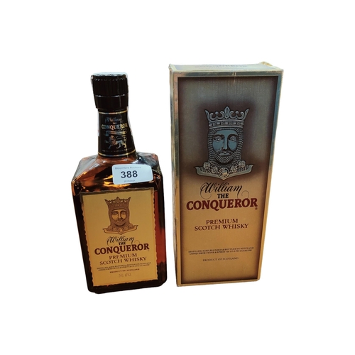 388 - BOTTLE OF WILLIAM THE CONQUEROR PREMIUM SCOTCH WHISKY