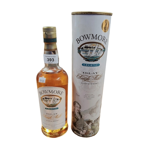 393 - BOTTLE OF BOWMORE LEGEND ISLAY SINGLE MALT SCOTCH WHISKY