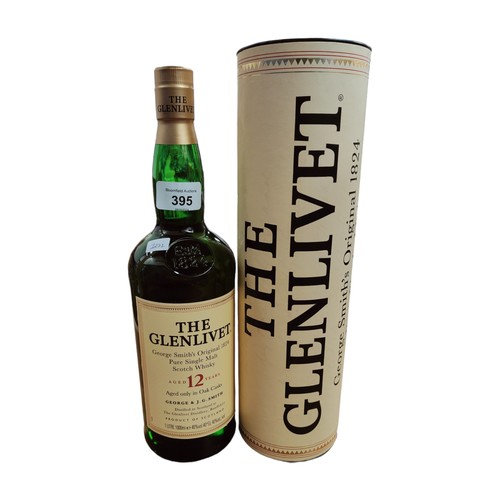 395 - THE GLENLIVET SINGLE MALT SCOTCH WHISKY AGED 12 YEARS