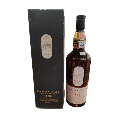 396 - BOTTLE OF LAGAVULIN SINGLE ISLAY MALT WHISKY AGED 16 YEARS