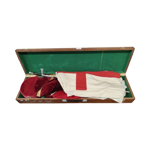 10 - CASE OF MASONIC REGALIA & SWORD