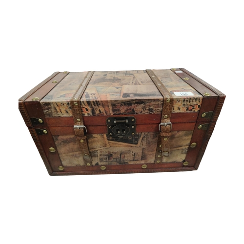 106 - VINTAGE STYLE TRAVEL TRUNK