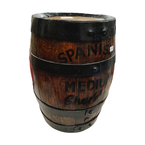 135 - OLD WOODEN SHERRY BARREL