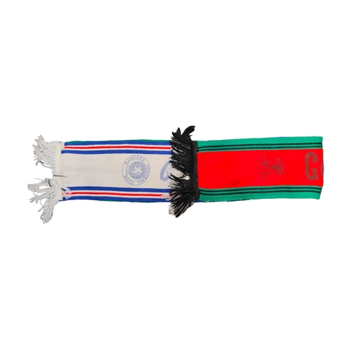 138 - GLENTORAN/RANGERS DOUBLE SCARF (VINTAGE)