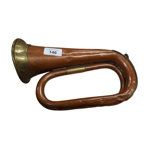 146 - COPPER & BRASS BB BUGLE