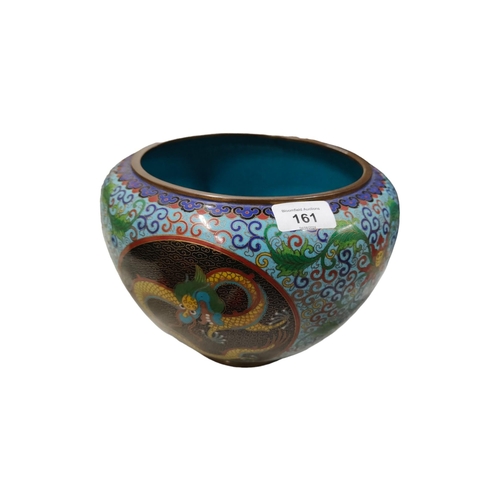 161 - CLOISONNE BOWL 7.75