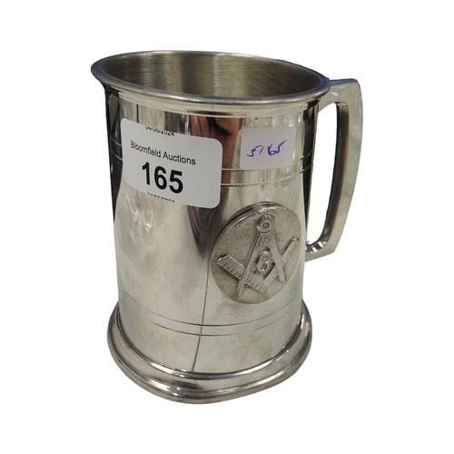 165 - MASONIC TANKARD