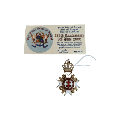 359 - LIMITED MASONIC JEWEL - CORONATION PRECEPTORY