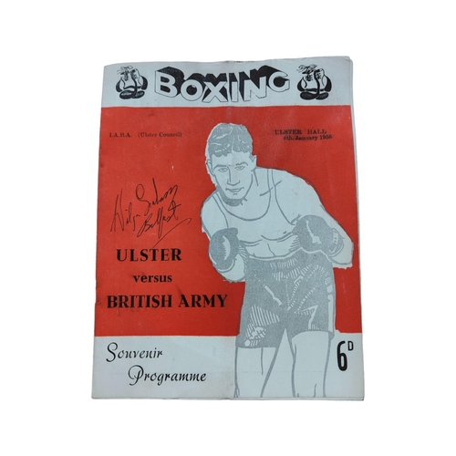 399 - RARE BOXING PROGRAMME ULSTER V BRITISH ARMY 1956