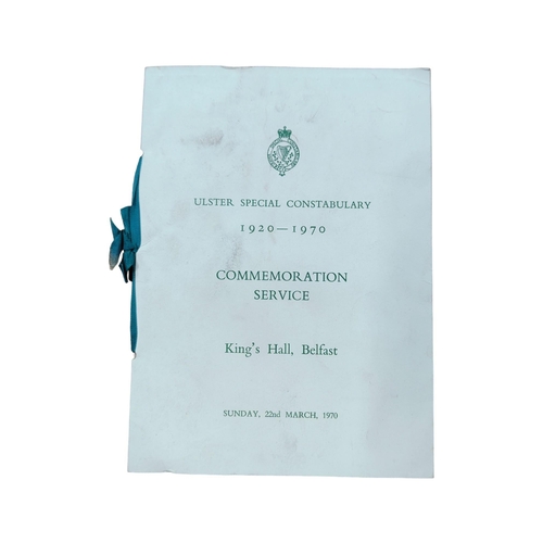 401 - ULSTER SPECIAL CONSTABULARY 1920-1970 COMMEMORATIVE PROGRAMME