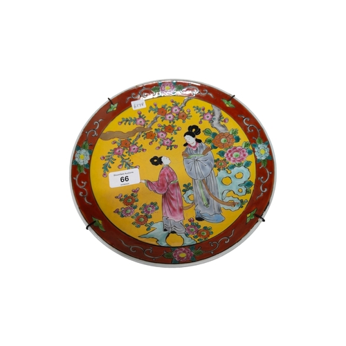 66 - ORIENTAL COLOURFUL PLATE