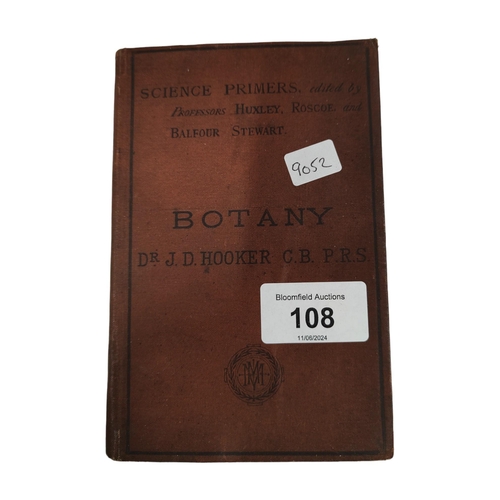 108 - OLD BOOK ON BOTANY 1876