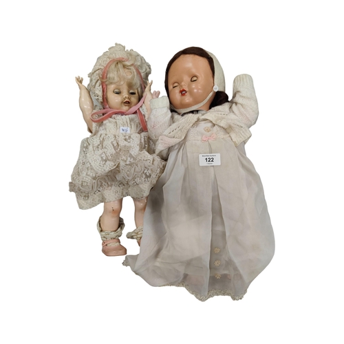 122 - 2 OLD DOLLS