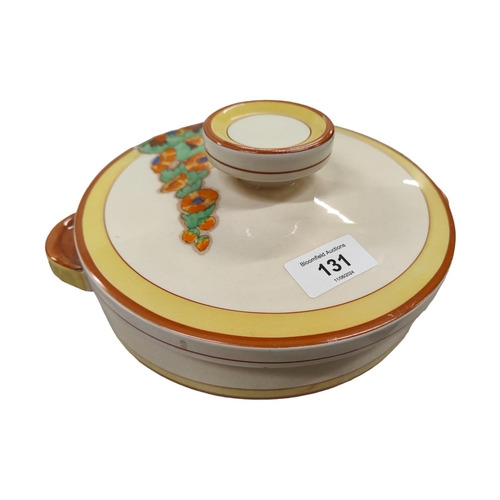 131 - CLARICE CLIFF TUREEN AND LID