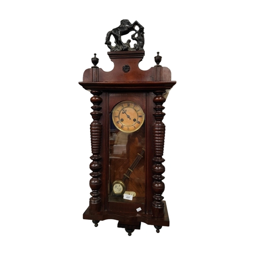 207 - VICTORIAN VIENNA WALL CLOCK