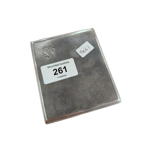 261 - SILVER CIGARETTE CASE