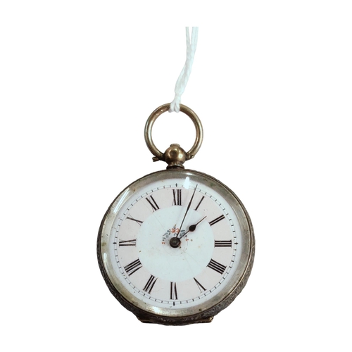 332 - SILVER FOB WATCH